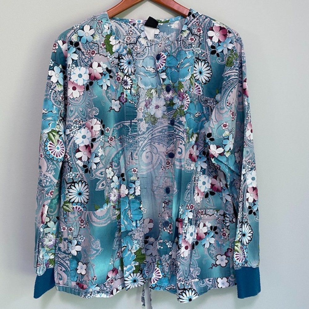 Floral Barco Scrub Jacket
